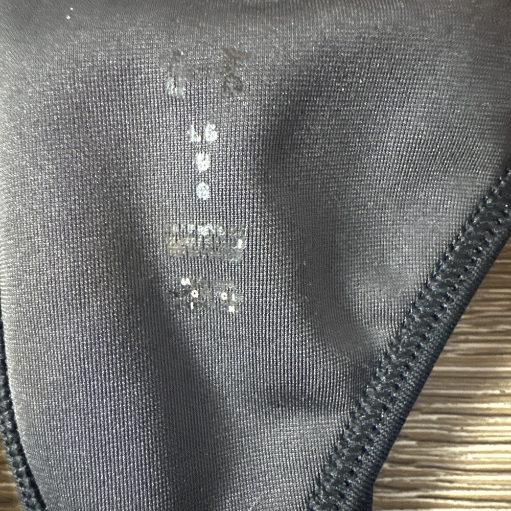Under Armour Project Rock Sports Bra Black Logo Gym Training Womens L - Picture 2 of 6